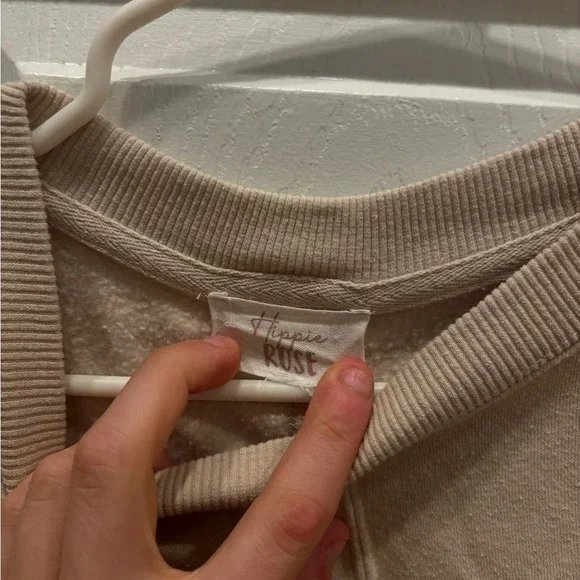 Tan Crew neck Sweatshirt - Picture 3 of 3